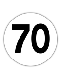DISQUE TOLE 70 KM/H