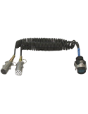 Cordon Électrique Double 2x7 Broches - Longueur 3,5 m | TrucksActiv