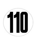 Disque Adhésif 110 km/h – Signalisation pour Véhicules