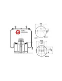 Coussin Piston de Suspension BPW 940MB - Capacité 30kN | Trucksactiv