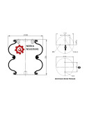 Coussin air socle +support croise - TrucksActiv.fr