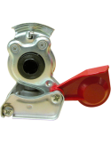 Tête ISO Tracteur Rouge – Connexion Pneumatique Haute Qualité