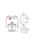 Piston composite Norca Original compatible 941MB BPW – Pièce de qualité