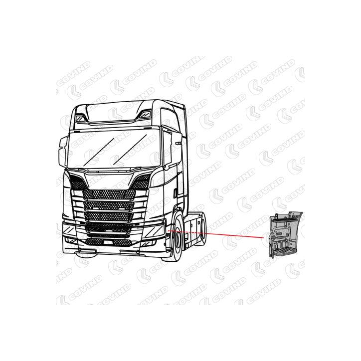 Paroi marche-pied gauche pour scania r euro 6 Paroi marche-pied gauche pour scania r euro 6